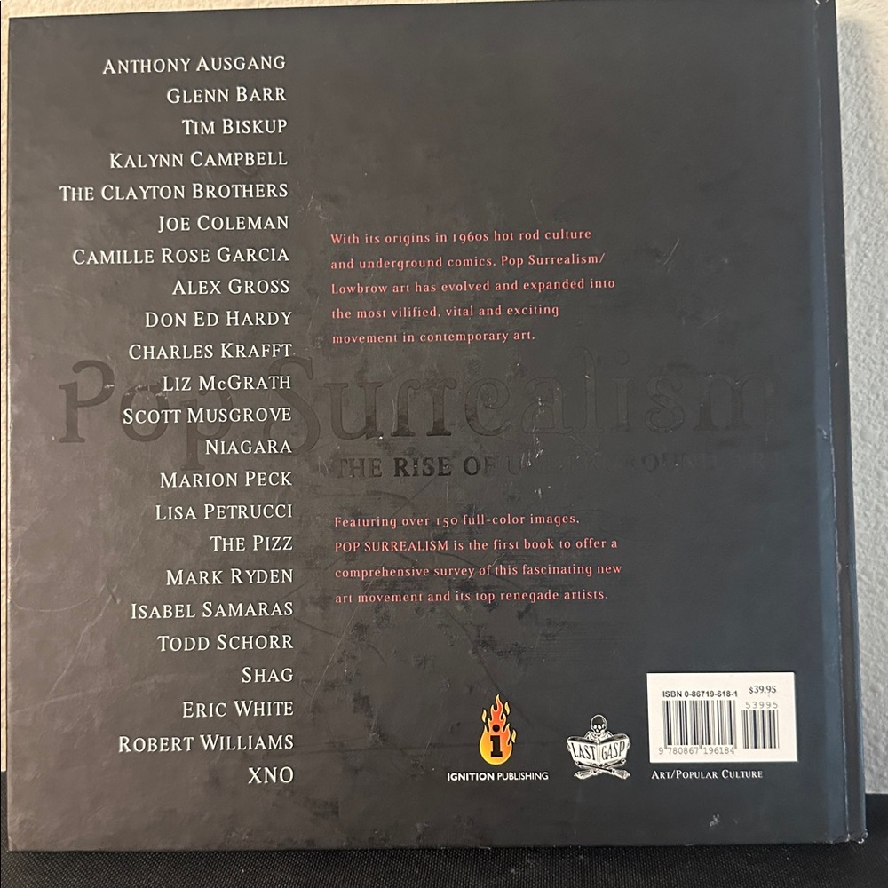 Pop Suncalism
unrealism
Pop Surrealism: The Rise of Underground Art Hardcover - Picture 3 of 8